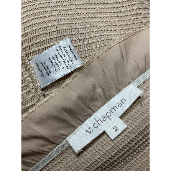 V. Chapman Cream Ruffle Midi Dress - Picture 4 of 4